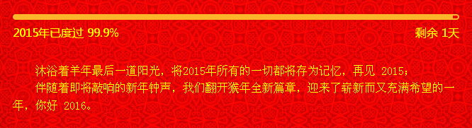 再見2015，你好2016！